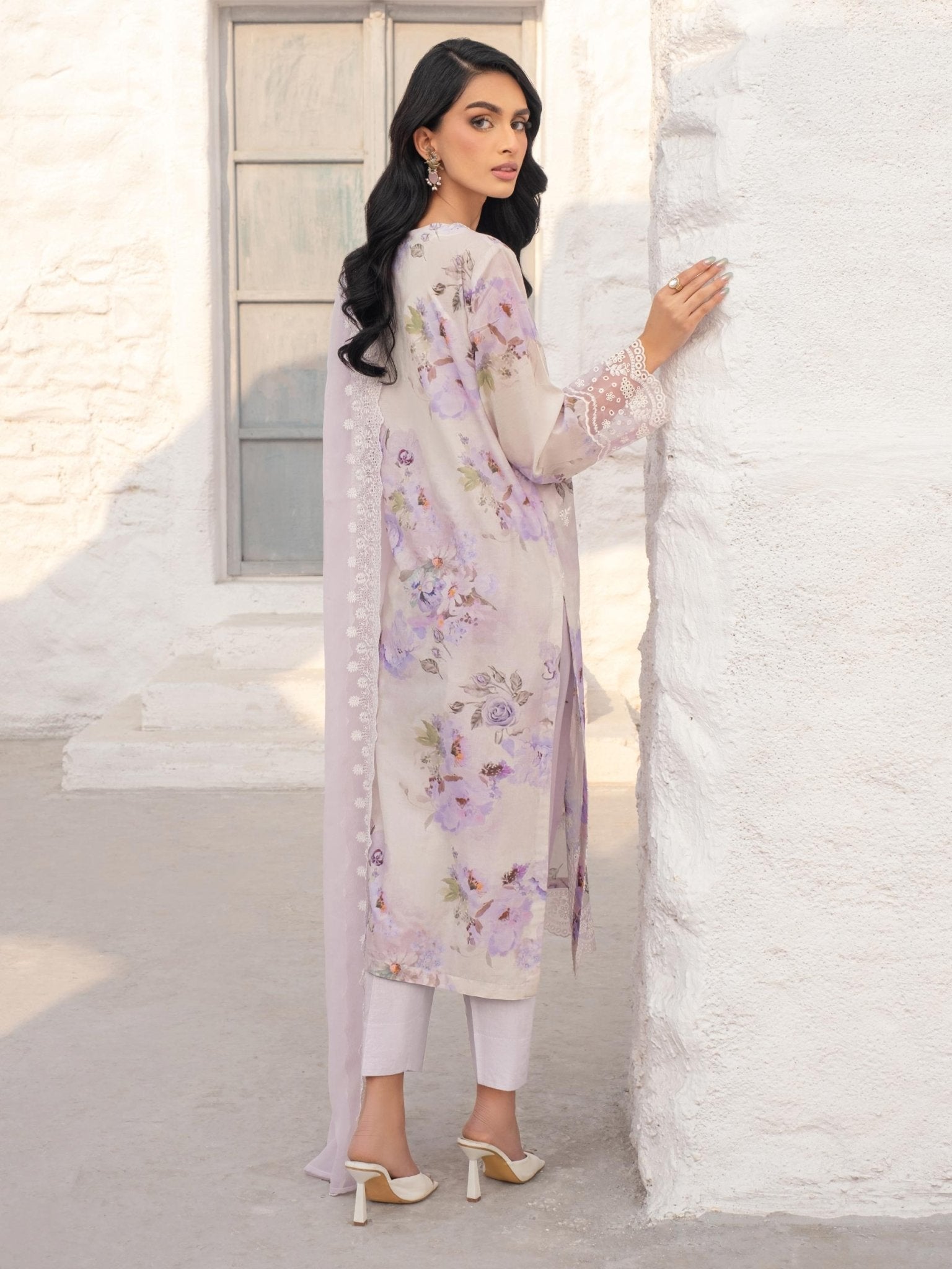 3 Piece Lawn Suit - Embroidered (Unstitched) - Shahar Bano